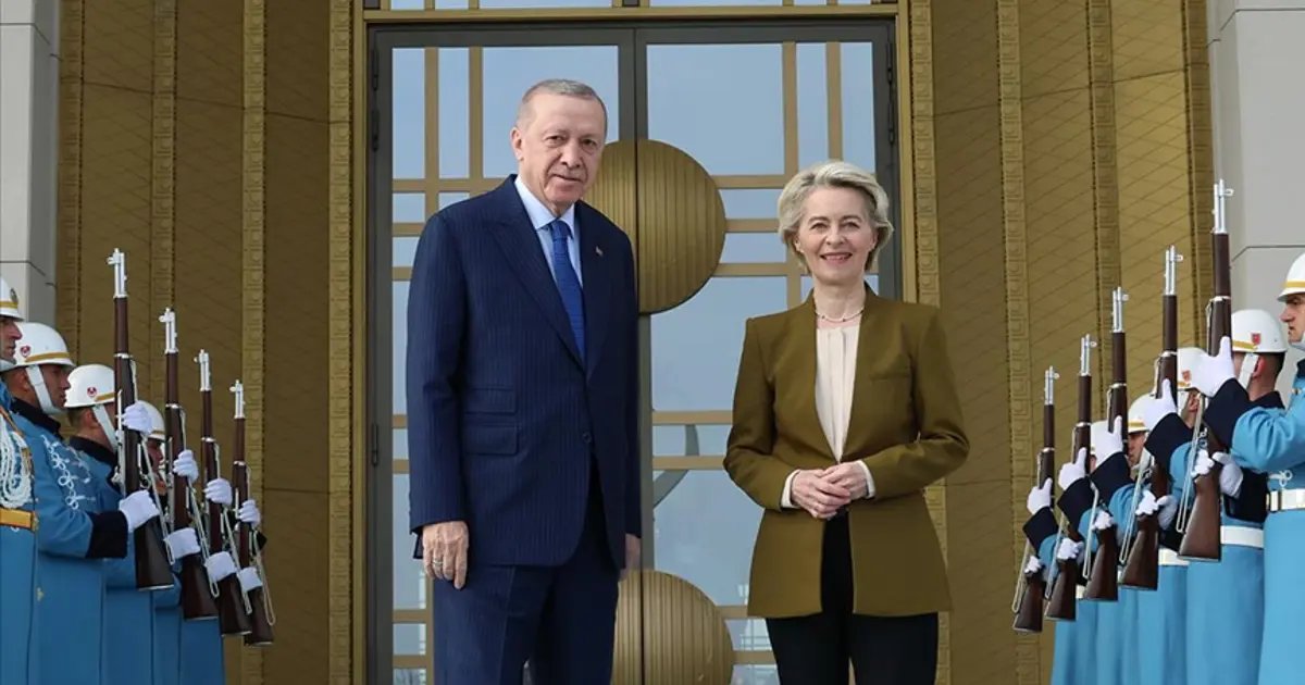 التقى الرئيس أردوغان مع أورسولا فون دير لاين