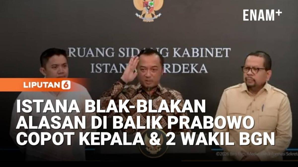 Istana Blak blakan Alasan di Balik Prabowo Copot 3 Pimpinan BGN, Ada Catatan Serius