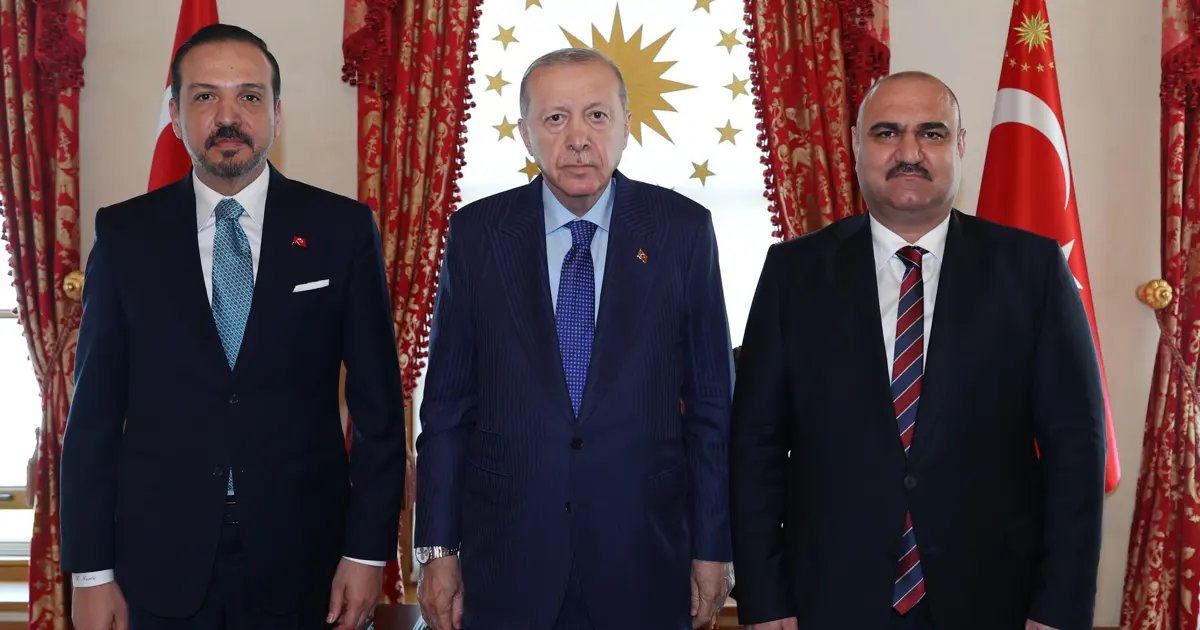 استقبل الرئيس أردوغان محافظ كركوك ورئيس الجبهة التركمانية العراقية محمد سمعان آغا.