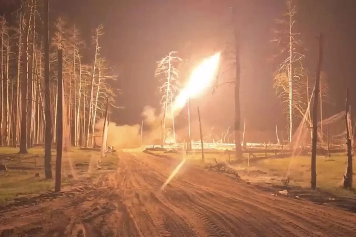 Работа «Солнцепека» в районе Красного Лимана.